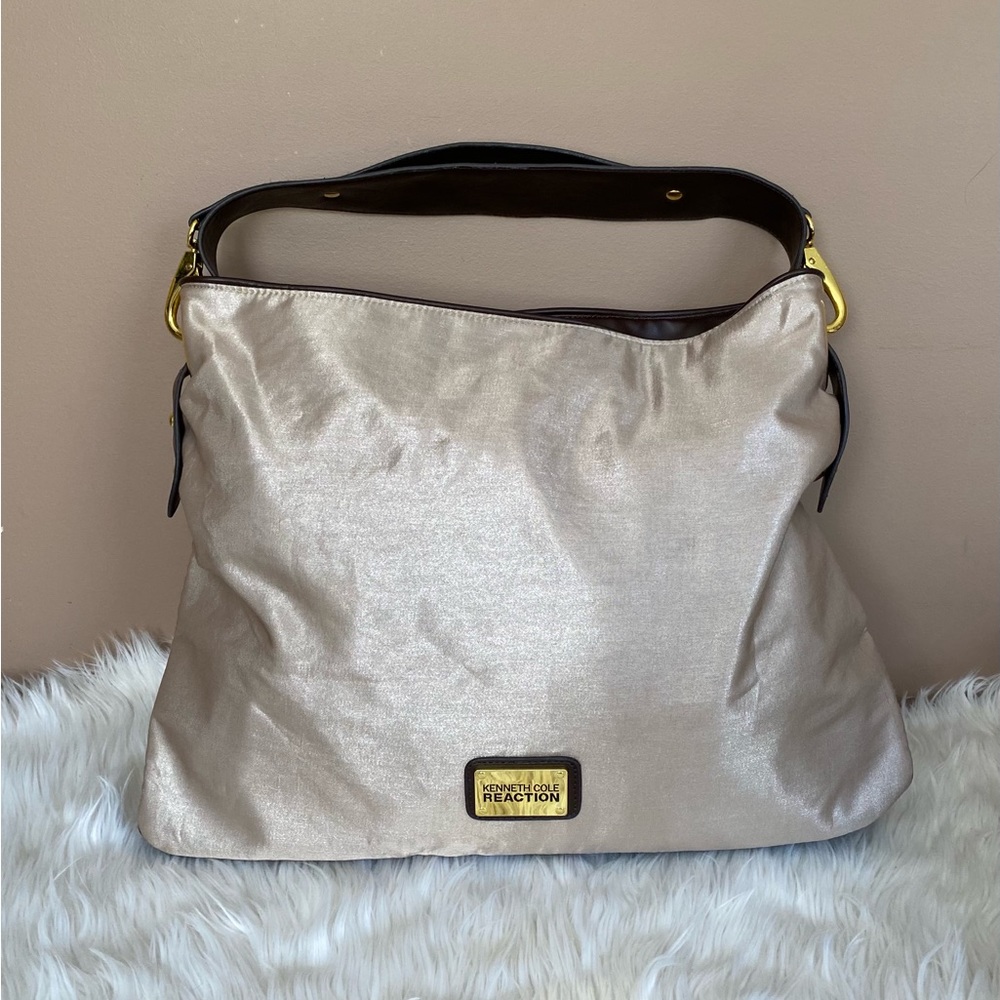 {Kenneth Cole REACTION} Large Gold Shimmer Tote Shoulder Bag
